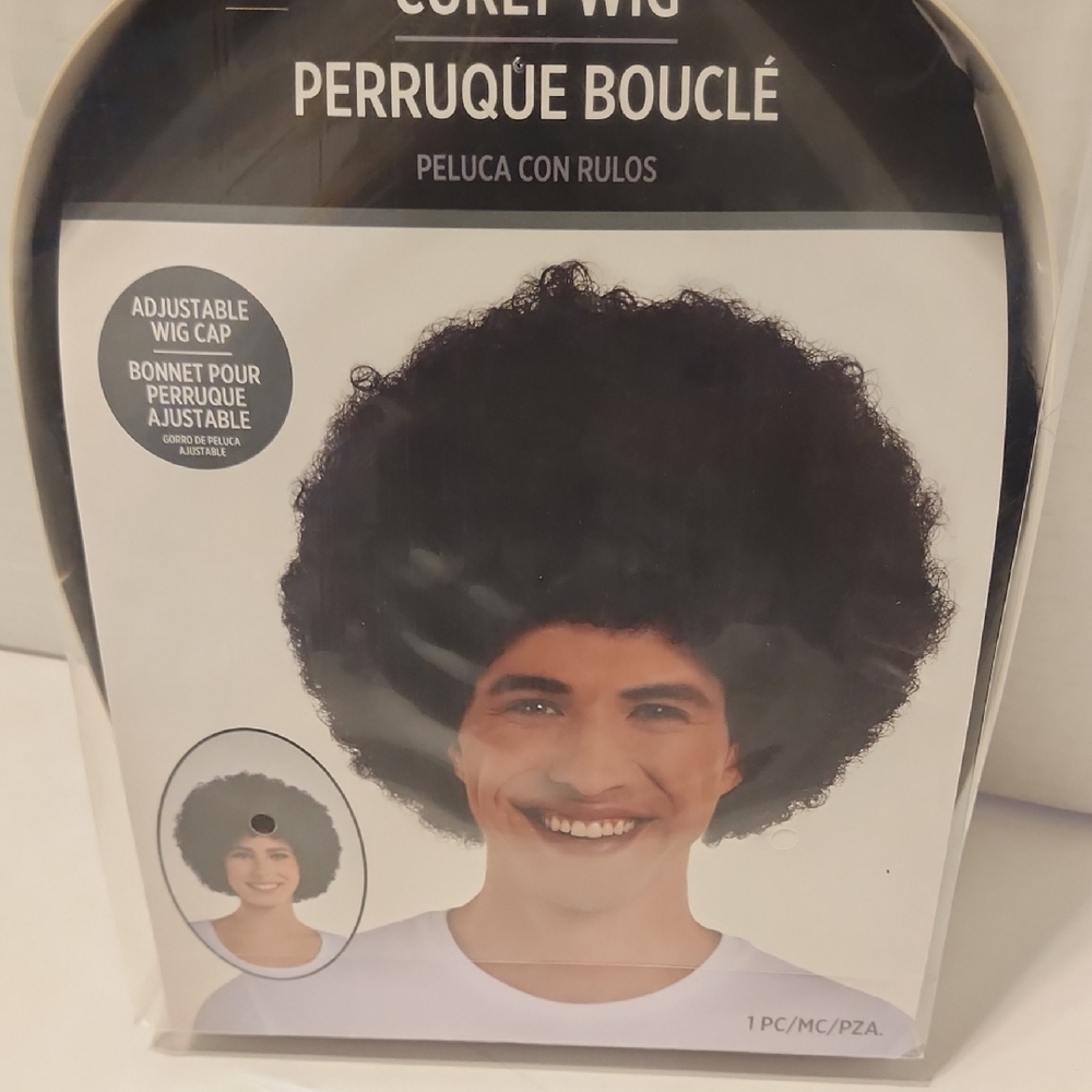 Curly Afro Wig - Black